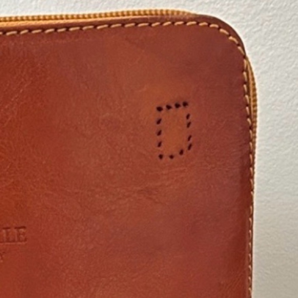 Vera Pelle Genuine Leather Crossbody Bag Made in Italy – Caramel Brown🤎🧡 - Picture 8 of 8